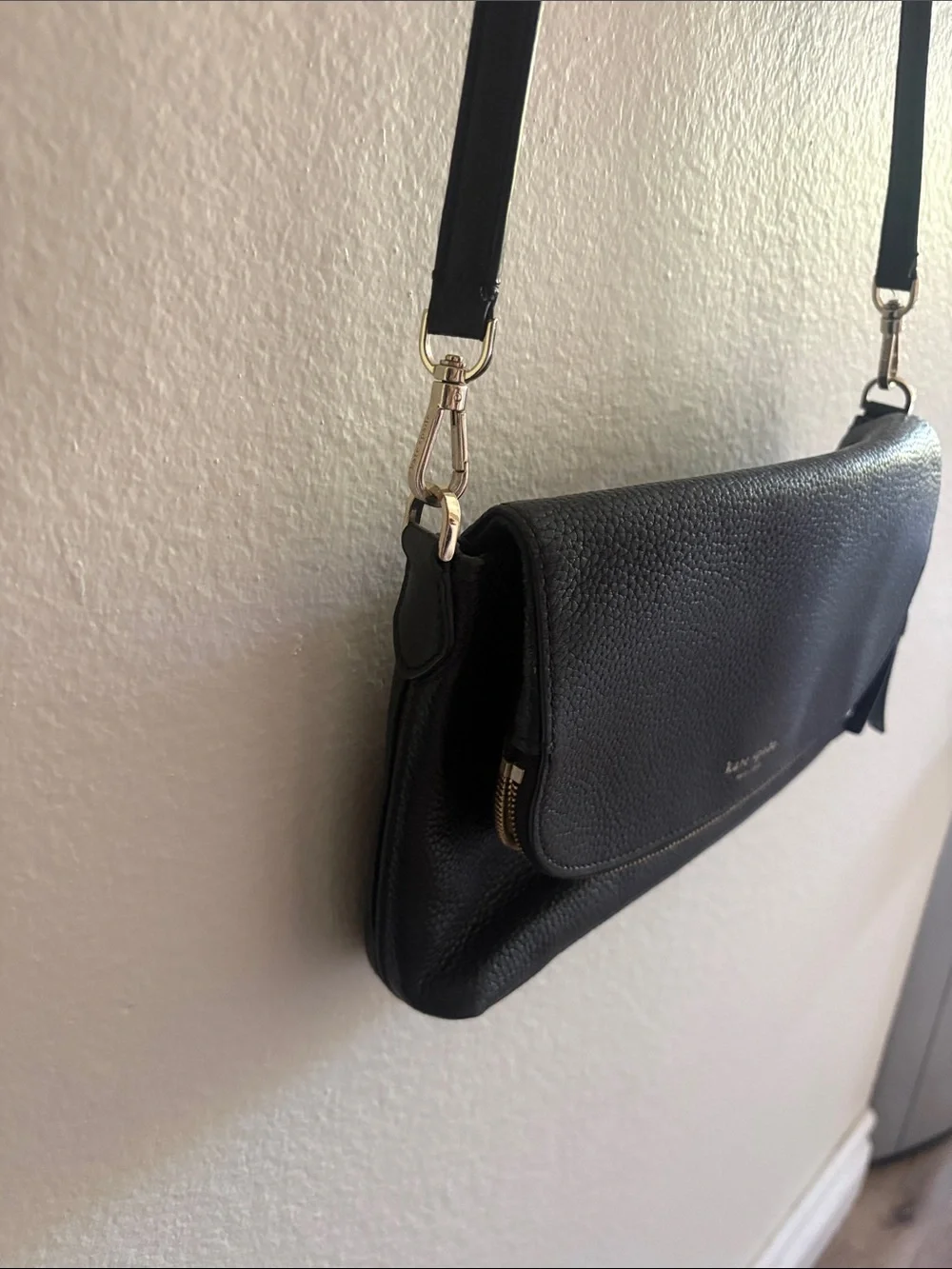 Kate Spade New York Grained Leather Flap Bag